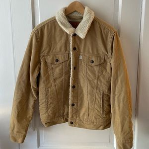 LEVIS CORDUROY SHERPA JACKET SIZE SMALL